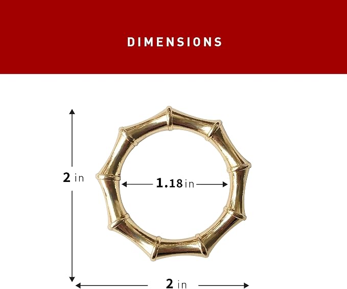 Napkin Rings Set – Elegant, Durable & Lightweight Table Decor – Premium Napkin - Image 3