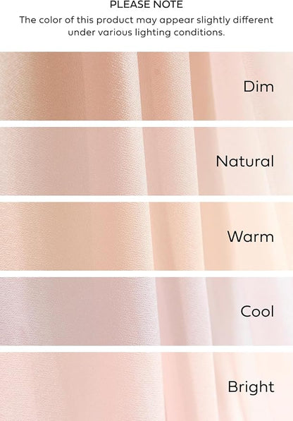 Ling's Moment 14Ft Blush Table Runner, Wedding Sheer Chiffon Table Runners | - Image 7