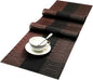 SHACOS Table Runners Woven Vinyl PVC Table Runner 12 x 36 inch Wipe Clean by SHACOS