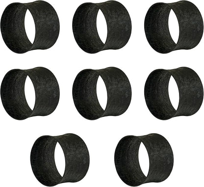 ITOS365 Black Napkin Rings Set of 12, Round Metal Napkin Ring Holder, Napkin - Image 4