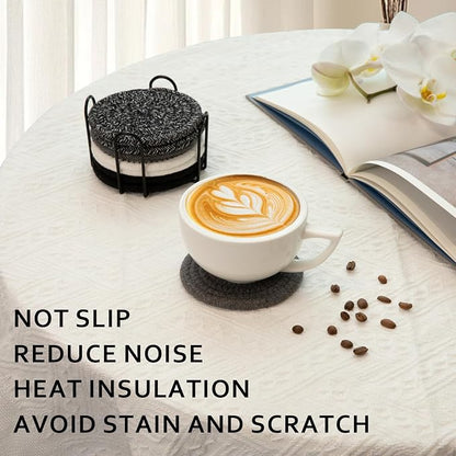 OIAHOMY 8 Pcs Coasters with Holder - Image 7