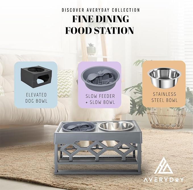 AVERYDAY Slow Feeder Dog Bowls for Large Breed, 2.5 Cups Deep Food Puzzle Bowl - Image 8