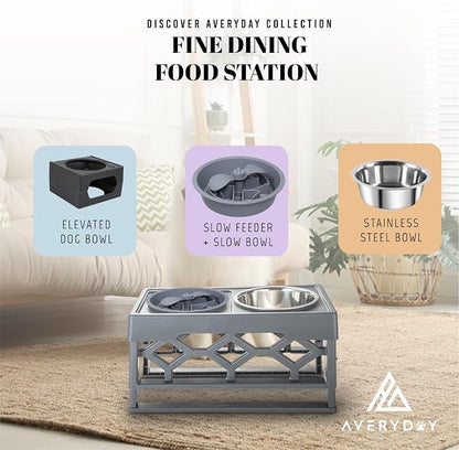 AVERYDAY Slow Feeder Dog Bowls for Large Breed, 2.5 Cups Deep Food Puzzle Bowl - Image 8