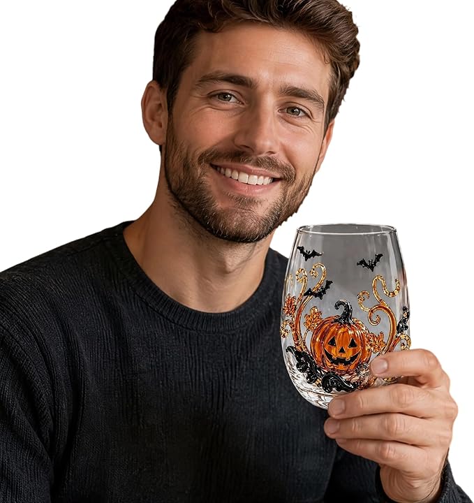 3D Halloween Artisan Glassware Collection, Halloween Artisan Glass Cups | - Image 8