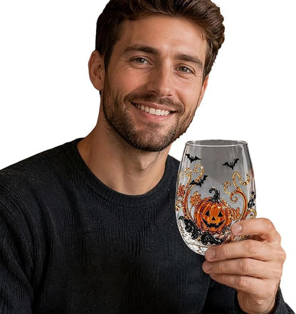 3D Halloween Artisan Glassware Collection, Halloween Artisan Glass Cups | - Image 8