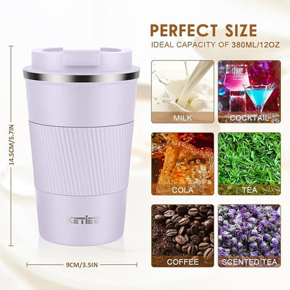KETIEE Travel Mug 12oz: Insulated Coffee Mug - Image 6