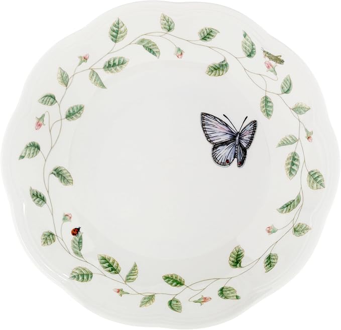 Lenox Butterfly Meadow Porcelain Pasta Bowl | Dishwasher safe, microwave safe | - Image 3