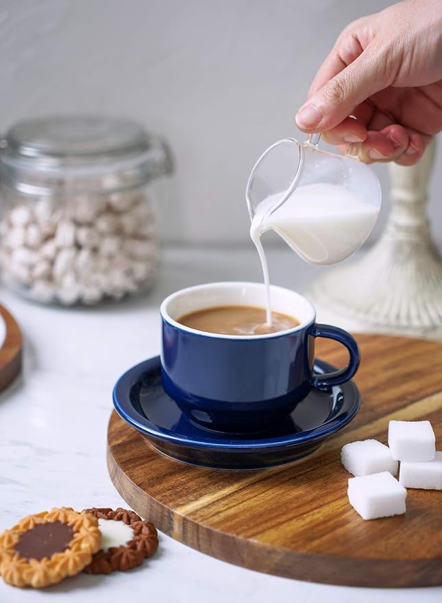 Sweese 4 Ounce Porcelain Stackable Espresso Cups - Image 9
