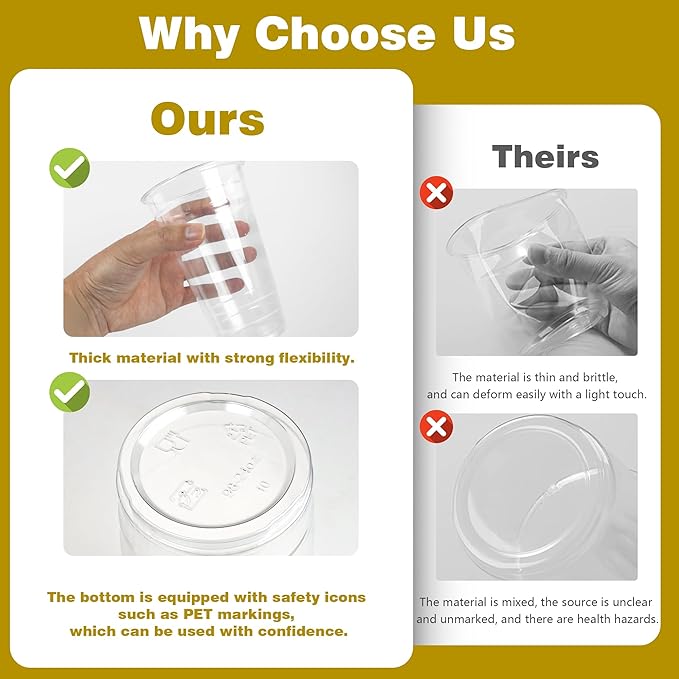 Charmount 24 oz Clear Plastic Cups - Image 4