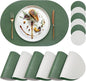 Faux Leather Placemats Set of 6 by yuuzue