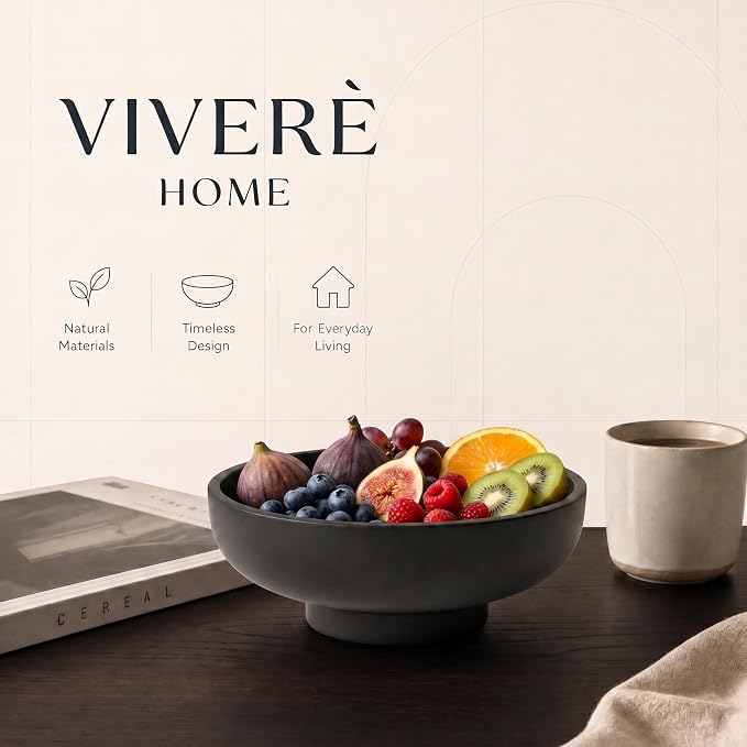 12" Concrete Extra Large Fruit bowl - Image 7