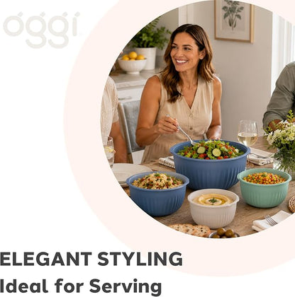Oggi Set of 4 Prep, Store & Serve Plastic Bowls - Image 6