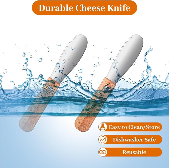 Ouligay 2 Pcs Butter Knife Spreader, Stainless Steel Butter Knife - Image 5