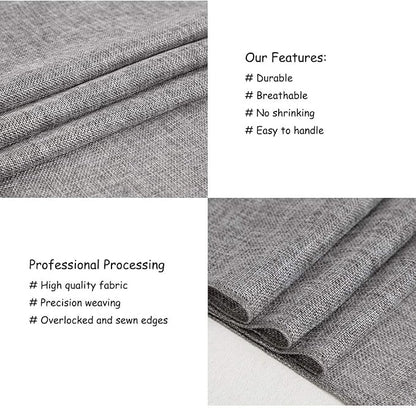 B-COOL Burlap Table Runner Gray Wedding Table Runners Roll Jute Fabric - Image 4