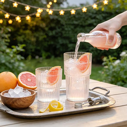 24 Pack Plastic Wine Glasses, 16 Oz Highball Glasses & 12 Oz Cocktail Glasses - Image 4