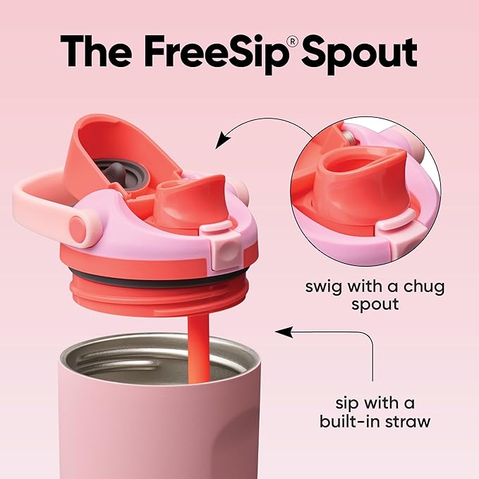 Owala FreeSip Sway Stainless Steel Water Bottle 40 oz Angel Food Cake - Image 2