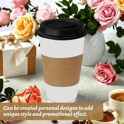 500 Pcs Coffee Sleeves, Recyclable Cup Sleeve - Image 6