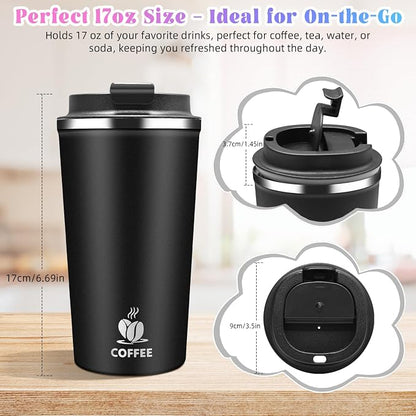 17oz Insulated Travel Coffee Mug - Image 2