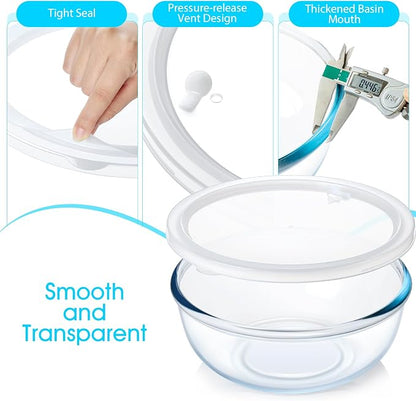 NUTRIUPS 6 QT Large Glass Mixing Bowl - Image 3
