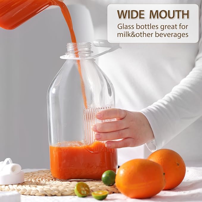 CUCUMI 1 Pack 64 Oz Glass Milk Bottle - Image 2