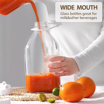 CUCUMI 1 Pack 64 Oz Glass Milk Bottle - Image 2