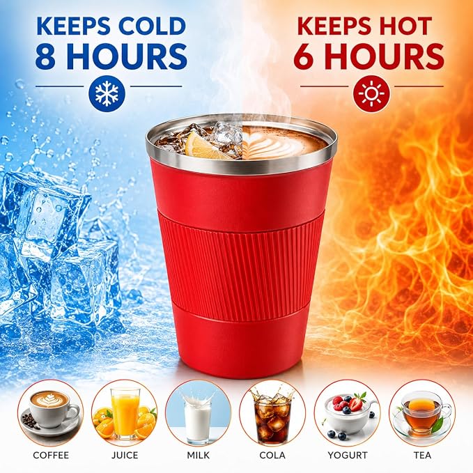 Coffee Mug with Leak Proof Lid, Travel Mug Stainless Steel Tumbler, Double Wall - Image 3
