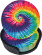 6 Pcs Colorful Rainbow Tie Dye Leather Coasters by NiuKom