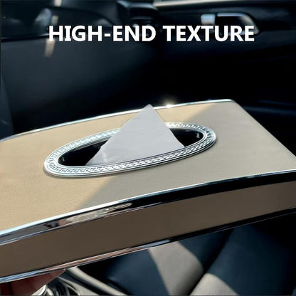 Faux Leather Car Tissue Box for Car Interior, Armrest & Back Seat Napkin - Image 8