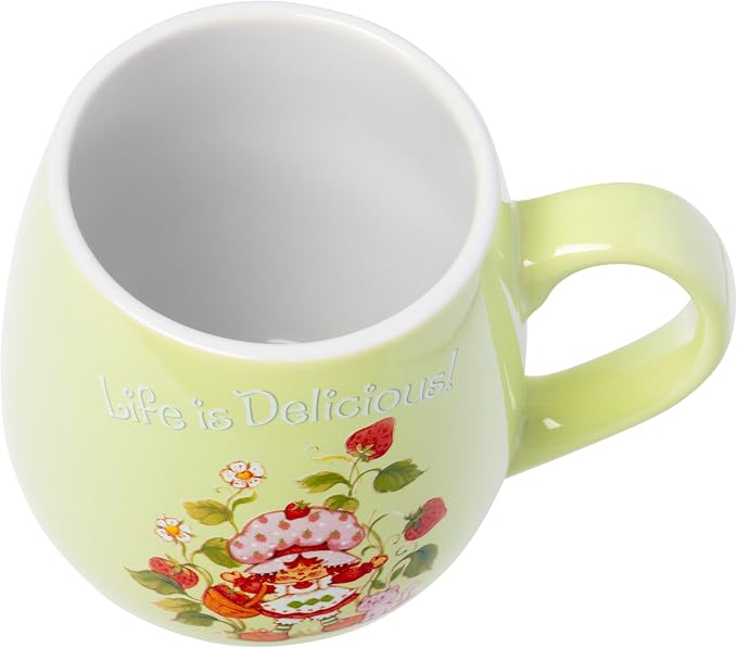 Silver Buffalo Strawberry Shortcake Custard, Clay Base Ceramic Mug, 16oz | Life - Image 3