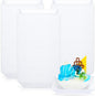 Zhehao 100 Pcs Plastic Dessert Appetizer Plates Disposable, 3.6 x 3.6 Inch Small Square Plastic Dessert Cake Plate for Party, Valentine's Day Wedding Birthday Bridal Baby Shower Supplies (White)