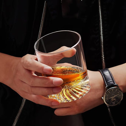 OPAYLY Whiskey Glasses Old Fashioned Glasses Set of 4 12oz Rocks Glasses Gift - Image 6