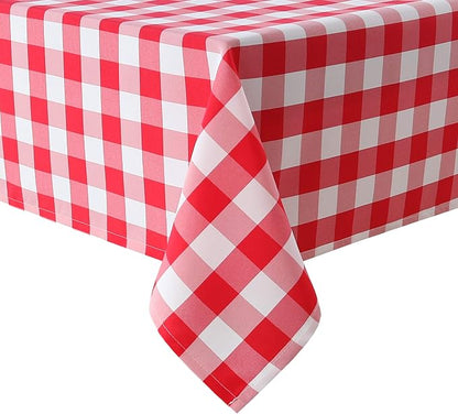 Checkered Square Tablecloth by Hiasan