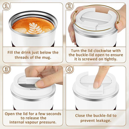 KETIEE Travel Coffee Mug 12oz: Reusable Insulated Coffee Cup - Image 7