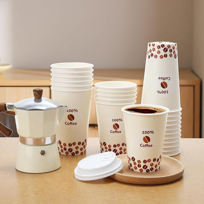 Tamone 100 PACK 12OZ Disposable Coffee Cups - Image 5