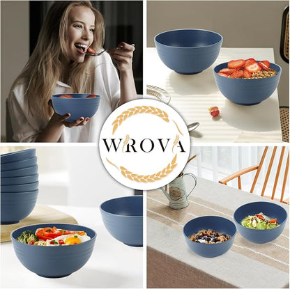 Wheat Straw Bowl Sets, Microwave and Dishwasher Safe Bowls, Kitchen Bowl - Image 5