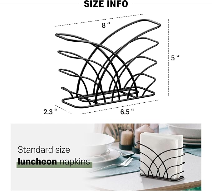 Napkin Holder for Table, Lunch Napkins & Table Decor - Image 3