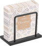 Livabber Napkin Holder, Metal Napkin Storage Modern Freestanding Tissue Paper Dispenser for Table Kitchen Countertop (Metal Base, Black)