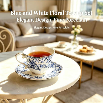 Vintage Floral Tea Cup and Saucer Set - Image 4
