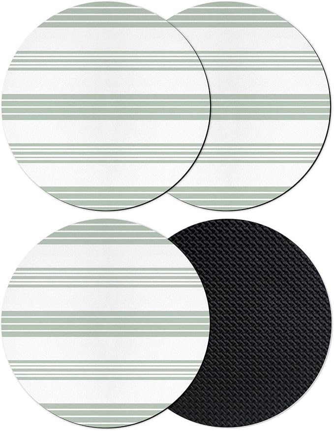 Modern Stripes Coasters Set of 4, Absorbent Coasters by Unknown