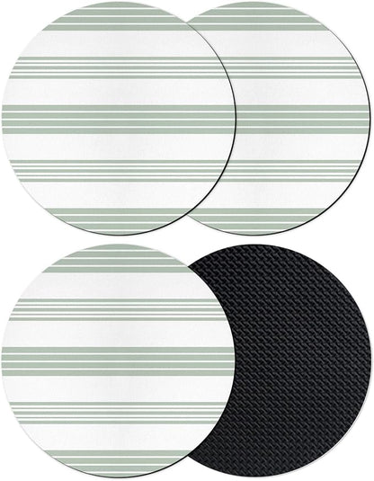 Modern Stripes Coasters Set of 4, Absorbent Coasters by Unknown