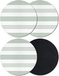 Modern Stripes Coasters Set of 4, Absorbent Coasters by Unknown