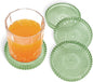 VIBRATITE 4 Inch Glass Coasters Set of 4, Crystal-Like Appearance by VIBRATITE