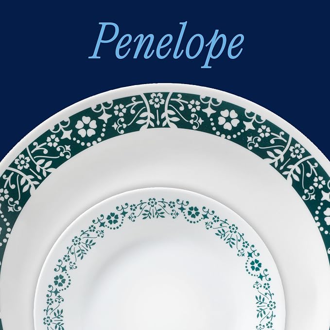 Corelle Vitrelle 18 Piece Glass Dinnerware Sets Service - Image 2