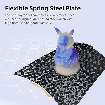 PEO PET Smooth Build Plate for Bambu Lab X1C X1 X1E P1P P1S P2S A1, PEO PET Spring Steel Sheet Flexible Bed Plate for Bambu Labs X1, X1 Carbon, P1P, P1S, P2S, A1 3D Printer Platform