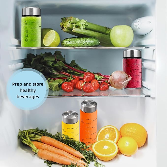 Glass Juice Bottles 4 Pack 16 oz - Image 6