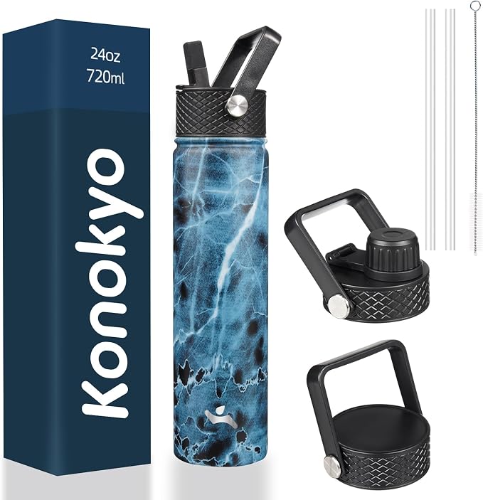 Konokyo 24 oz Insulated Stainless Steel Water Bottle by Konokyo