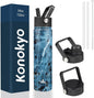 Konokyo 24 oz Insulated Stainless Steel Water Bottle by Konokyo