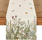 Artoid Mode Antique Herbs and Wild Flowers Summer Table Runner, Spring Fall by ArtoidMode