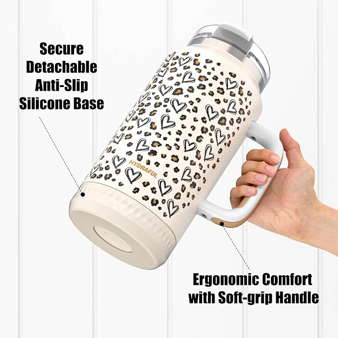 Hydraful 64 oz Tumbler with Handle and Straw - Image 6