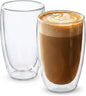 DOPUDO 17oz Double Wall Glass Coffee Mugs Set of 2, Insulated Coffee Mug by DOPUDO